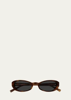 Saint Laurent51mm Acetate Oval Sunglasses