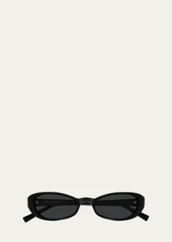 Saint Laurent51mm Acetate Oval Sunglasses