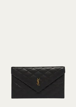 Saint LaurentParis Pouch in Lambskin Leather