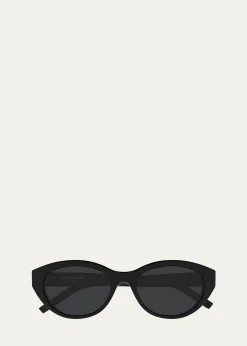 Saint LaurentRecycled Acetate Round Sunglasses