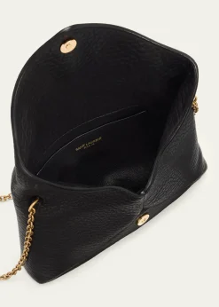 Saint LaurentSmall YSL Grain Leather Pouch Bag