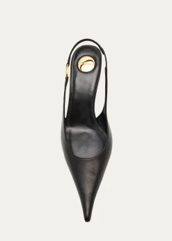 Saint LaurentVendome Leather Slingback Pumps