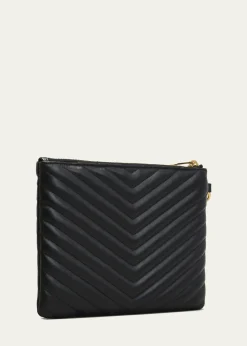 Saint LaurentYSL Monogram Small Pouch in Smooth Leather