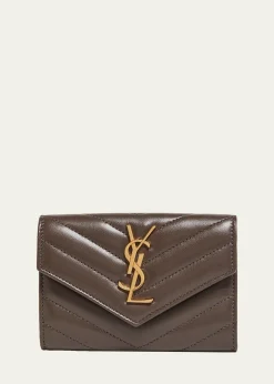 Saint LaurentYSL Monogram Small Flap Wallet in Smooth Leather