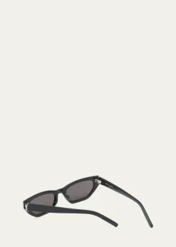 Saint LaurentYSL Plastic Cat-Eye Sunglasses