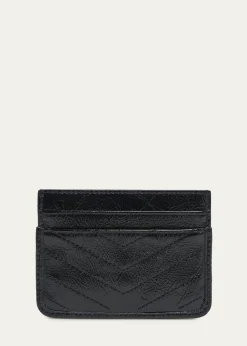 Saint LaurentYSL Quilted Leather Card Holder