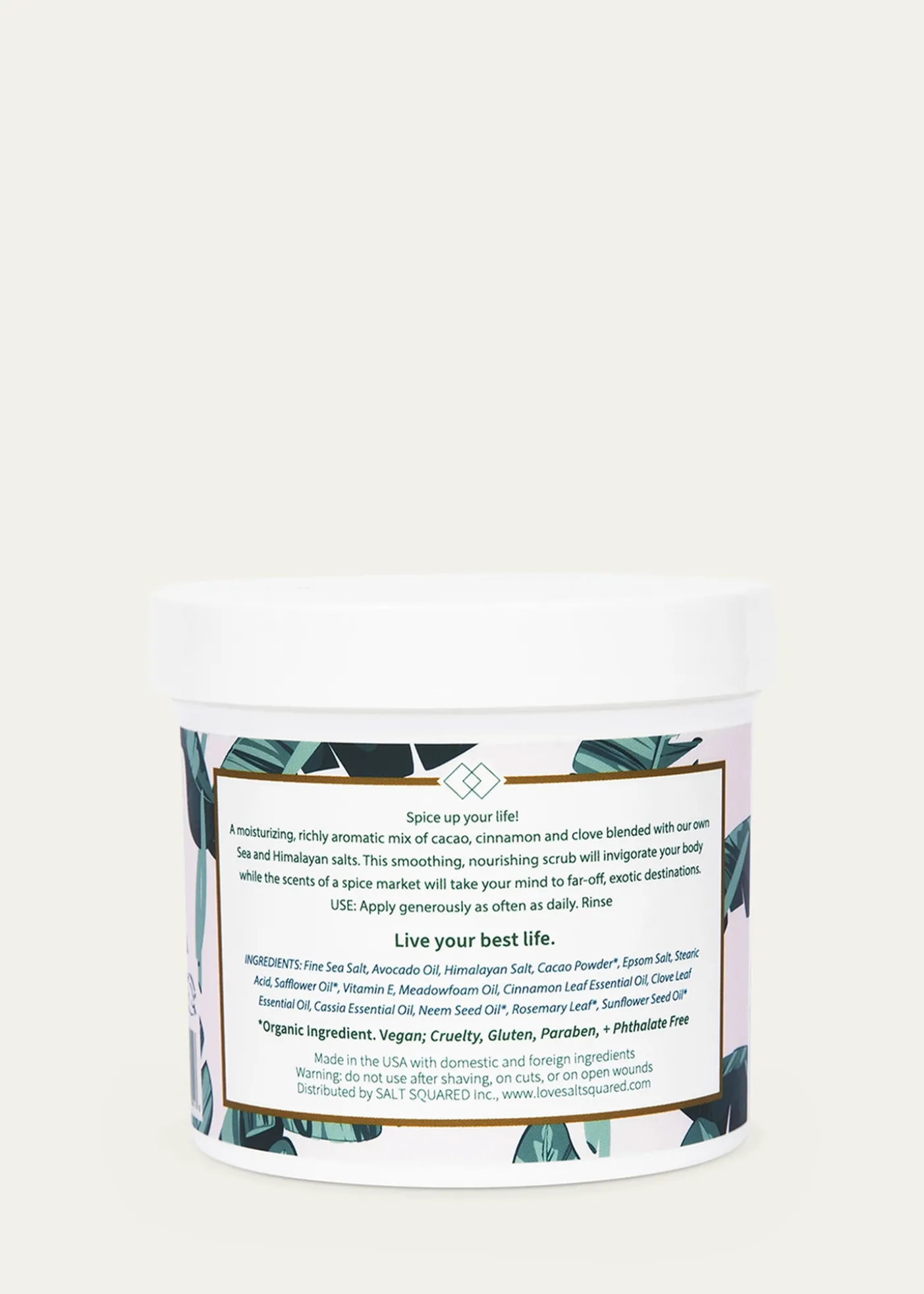 SALT LIVE ENERGIZEDSalt and Cacao Spice Body Scrub, 12 oz.
