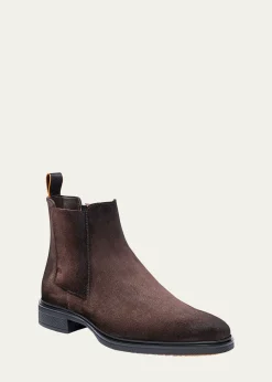 SantoniMen's Easy Suede Chelsea Boots