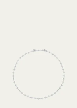 Sara Weinstock18K White Gold Dujour Diamond Four-Cluster Tennis Choker Necklace
