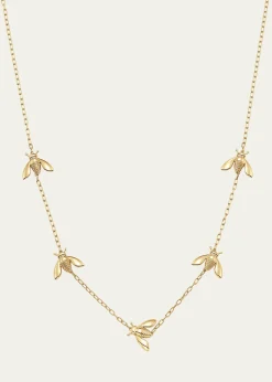 Sara Weinstock18K Yellow Gold Queen Bee Extra Petite 5-Station Necklace