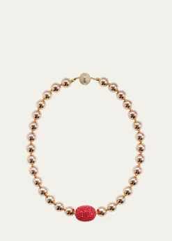 Saule LabelCassia Necklace in Crimson Bloom