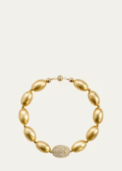 Saule LabelCherie 18" Necklace in Gold Glimmer