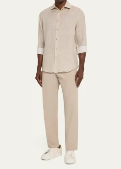 SeaseMen's Cotton Chino Tech Pants