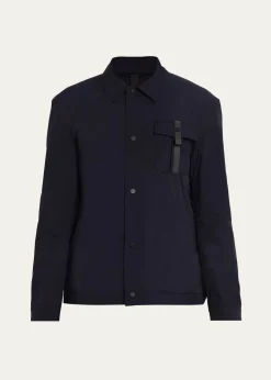 SeaseMen's Jib Set Stretch Nylon Overshirt