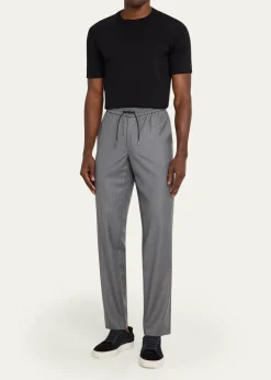 SeaseMen's Summer Mindset Flannel Drawstring Pants
