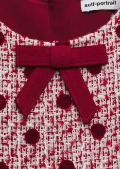 Self-PortraitGirl's Polka-Dot Bouclé Dress, Size 3-12