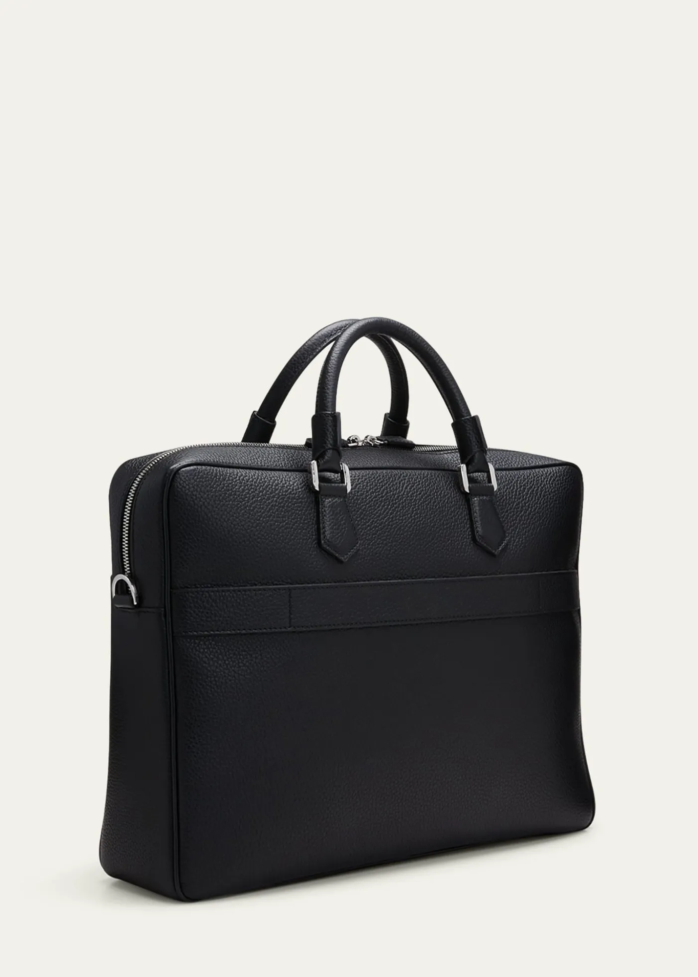 SerapianMen's Cachemire Leather Slim Briefcase
