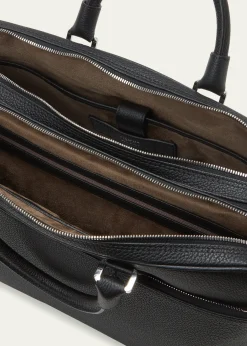 SerapianMen's Leather Double Briefcase