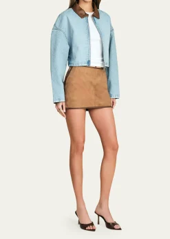 SEROYACoop Cropped Denim Jacket