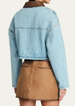 SEROYACoop Cropped Denim Jacket
