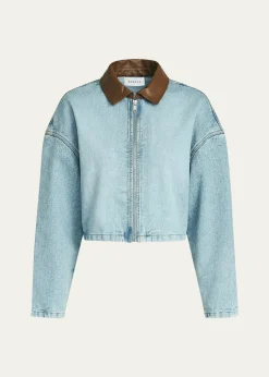 SEROYACoop Cropped Denim Jacket
