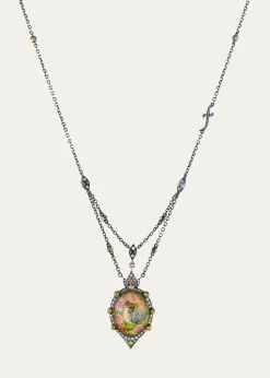 Sevan Bicakci24K Yellow Gold Mosiac Pendant Necklace with Diamonds