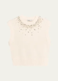 SIMKHAICandra Embellished Knit Vest