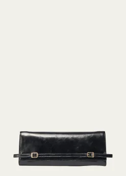 SIMKHAIRiver Leather East-West Moto Clutch Bag