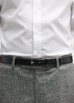 Simonnot GodardMen's Saffiano Leather Belt, 30mm