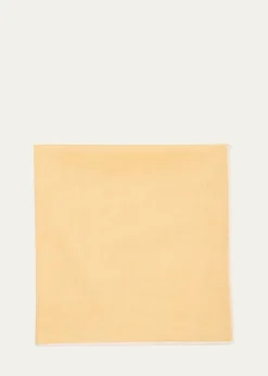 Simonnot GodardMen's Cotton Satin-Edge Pocket Handkerchief