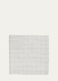 Simonnot GodardMen's Irregular Box-Print Cotton Handkerchief