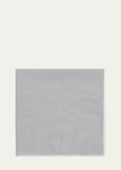 Simonnot GodardMen's Mineral Cotton Pocket Square