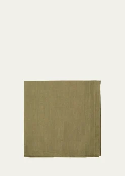 Simonnot GodardMen's Tonal Stripe Handkerchief