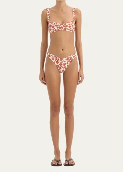 SIRChloe Floral Banded Bikini Top