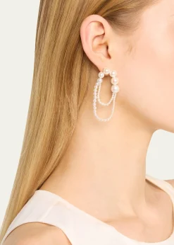Sophie Bille BraheEmbrasse de Perle Graduated Loop Earrings, Single, Right