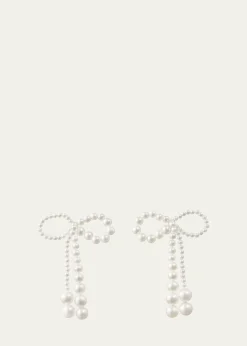Sophie Bille BraheGrande Rosette De Pearls Large Bow Earrings in Freshwater Pearls