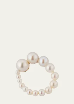 Sophie Bille BrahePetite Embrass de Perle Graduated Earring, Single, Right
