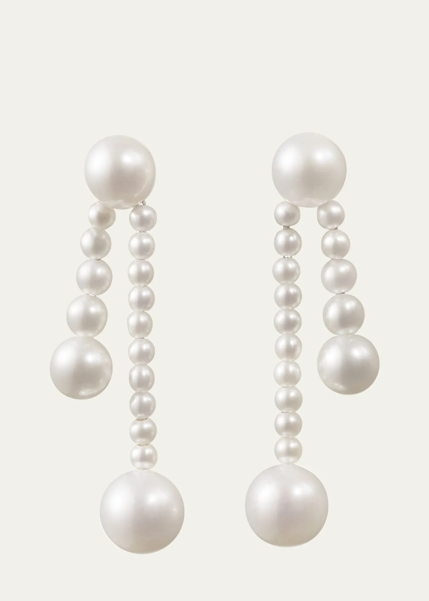 Sophie Bille BraheRuban De Perle Short 2-Strand Drop Earrings in Freshwater Pearls