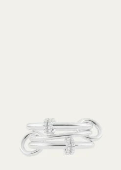 Spinelli KilcollinJovie Sterling Silver Diamond Pave Ring