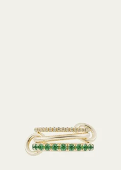 Spinelli KilcollinNorah 18K Yellow Gold Diamond and Emerald Ring