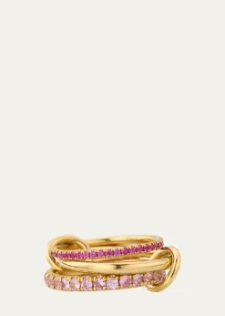 Spinelli KilcollinNorah Rose 18K Yellow Gold Pink Sapphire Ring