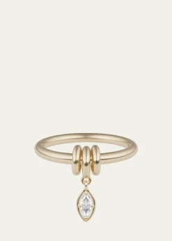 Spinelli KilcollinPia Marquise Diamond Yellow Gold Ring