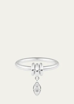 Spinelli KilcollinPia Marquise Diamond Sterling Silver Ring