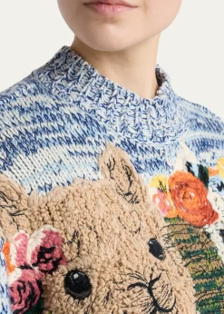 Stella McCartneyAlpaca Jacquard Crewneck Sweater
