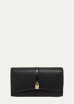 Stella McCartneyStella Ryder Embossed Grainy Eco Vegan Leather Wallet with Strap