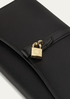 Stella McCartneyStella Ryder Embossed Grainy Eco Vegan Leather Wallet with Strap