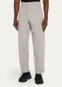 Stone IslandMen's Cotton and Linen Cargo Pants
