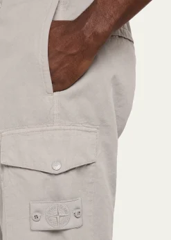 Stone IslandMen's Cotton and Linen Cargo Pants