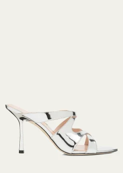Stuart Weitzman85mm Rubie Strappy Leather Sandals