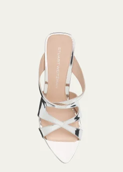 Stuart Weitzman85mm Rubie Strappy Leather Sandals